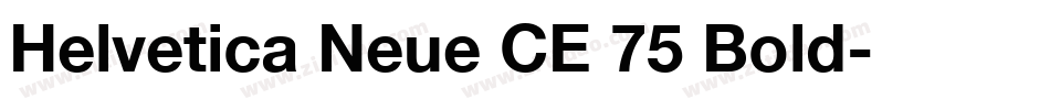 Helvetica Neue CE 75 Bold字体转换